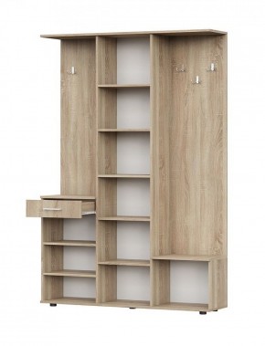 Прихожая ПР 1 (Дуб Сонома/Белый) в Агрызе - agryz.ok-mebel.com | фото 2