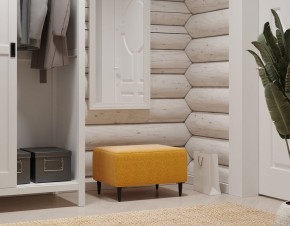 Пуф Киркас жёлто-оранжевый, ткань рогожка в Агрызе - agryz.ok-mebel.com | фото 4