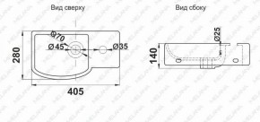 Раковина MELANA MLN-78404L в Агрызе - agryz.ok-mebel.com | фото 2