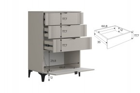 РИЧ Гостиная (модульная) кашемир в Агрызе - agryz.ok-mebel.com | фото 6