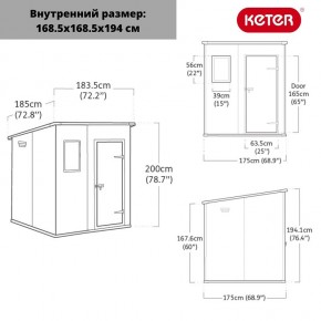 Сарай Манор Пентхаус 6x6 (MANOR PENT 6x6) в Агрызе - agryz.ok-mebel.com | фото 3