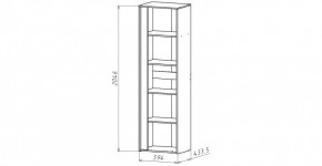 ЛИНДА-1 Шкаф 1-о дверный для белья (ЛНД.01) в Агрызе - agryz.ok-mebel.com | фото 2