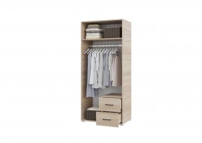 Шкаф 2-х створчатый с ящиками VICTOR (Сонома-Белый) в Агрызе - agryz.ok-mebel.com | фото 2