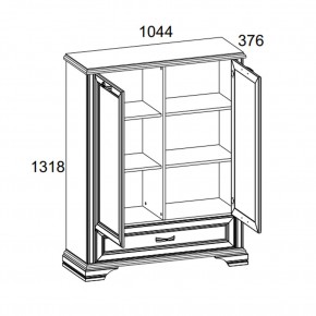 Шкаф 2D1SL, MONAKO, цвет Сосна винтаж/дуб анкона в Агрызе - agryz.ok-mebel.com | фото 3