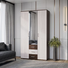 Шкаф 3-х створчатый Белла (Венге/Ясень белый) в Агрызе - agryz.ok-mebel.com | фото 3
