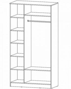 ГАММА Шкаф 3-х створчатый в Агрызе - agryz.ok-mebel.com | фото 2
