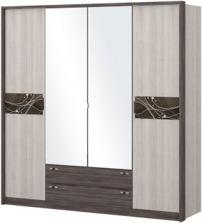 Шкаф 4-х дверный с зеркалом Шк69.2 МС Николь в Агрызе - agryz.ok-mebel.com | фото