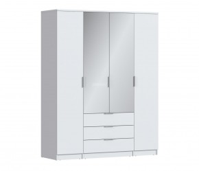 Шкаф 4х дверный с зеркалами Николь СБ-2595/1 (Белый) в Агрызе - agryz.ok-mebel.com | фото