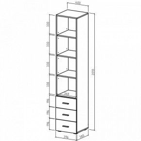 Шкаф для белья Мартин-2 в Агрызе - agryz.ok-mebel.com | фото 4