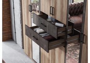Шкаф для белья Паркинс в Агрызе - agryz.ok-mebel.com | фото 5