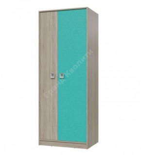 Шкаф для одежды Сити (Арт. 6-9411) Дуб Сонома/Аква в Агрызе - agryz.ok-mebel.com | фото