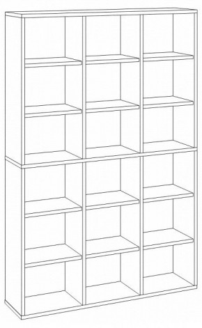 Шкаф книжный Домино СУ(ш3в2)+6ФГ в Агрызе - agryz.ok-mebel.com | фото 2