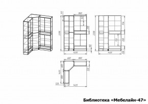 Шкаф книжный Мебелайн-47 в Агрызе - agryz.ok-mebel.com | фото 3
