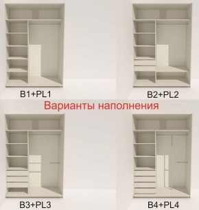 Шкаф-купе 1400 серии SOFT D6+D4+B2+PL2 (2 ящика+1штанга+1 полка) профиль «Капучино» в Агрызе - agryz.ok-mebel.com | фото 7