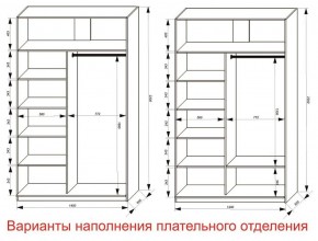 Шкаф-купе 1400 серии SOFT D8+D2+B2+PL4 (2 ящика+F обр.штанга) профиль «Графит» в Агрызе - agryz.ok-mebel.com | фото 8