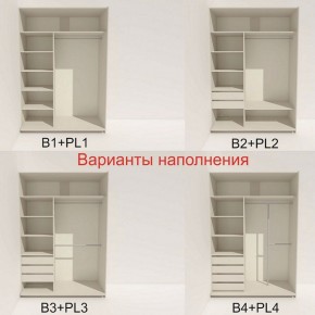 Шкаф-купе 1600 серии SOFT D1+D3+B2+PL1 (2 ящика+1штанга) профиль «Графит» в Агрызе - agryz.ok-mebel.com | фото 5