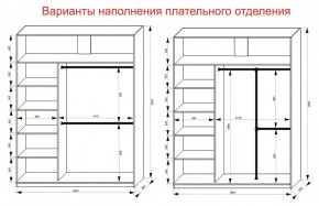 Шкаф-купе 1800 серии SOFT D1+D3+B2+PL1 (2 ящика+1штанга) профиль «Графит» в Агрызе - agryz.ok-mebel.com | фото 7