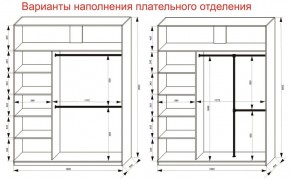 Шкаф-купе 1800 серии SOFT D8+D2+B2+PL4 (2 ящика+F обр.штанга) профиль «Капучино» в Агрызе - agryz.ok-mebel.com | фото 6