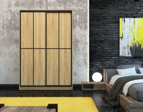 Шкаф-купе Лофт 1600 Шк16-47 фасад ЛДСП + (Дуб Сонома) в Агрызе - agryz.ok-mebel.com | фото
