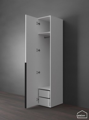 Шкаф Linnea MHR-1-3 2050х400х510 (Белый-М 11.1.1) в Агрызе - agryz.ok-mebel.com | фото 5