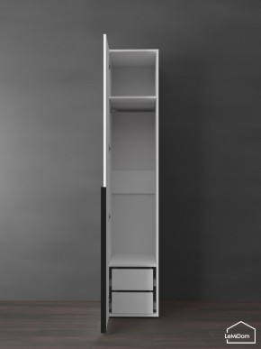 Шкаф Linnea MHR-1-3 2050х400х510 (Белый-М 11.1.1) в Агрызе - agryz.ok-mebel.com | фото 6