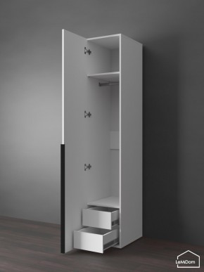 Шкаф Linnea MHR-1-3 2050х400х510 (Белый-М 11.1.1) в Агрызе - agryz.ok-mebel.com | фото 7
