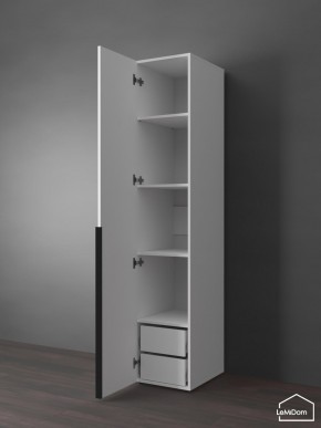 Шкаф Linnea MHR-1-4 2050х400х510 (Белый-М 11.1.1) в Агрызе - agryz.ok-mebel.com | фото 5
