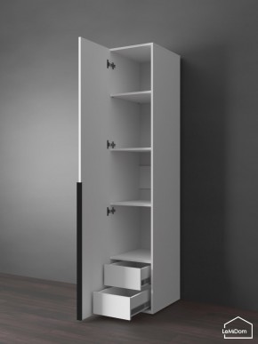 Шкаф Linnea MHR-1-4 2050х400х510 (Белый-М 11.1.1) в Агрызе - agryz.ok-mebel.com | фото 6