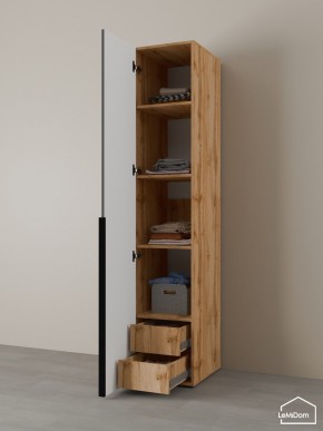 Шкаф Linnea MHR-1-4 2050х400х510 (ДВ-М 11.1.25) в Агрызе - agryz.ok-mebel.com | фото 5