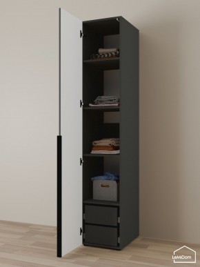 Шкаф Linnea MHR-1-4 2050х400х510 (Графит-М 11.1.25) в Агрызе - agryz.ok-mebel.com | фото 5