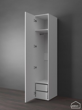 Шкаф Linnea MHR-1PO-3 2050х400х510 (Белый-М 11.1.2) в Агрызе - agryz.ok-mebel.com | фото 4