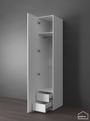 Шкаф Linnea MHR-1PO-3 2050х400х510 (Белый-М 11.1.2) в Агрызе - agryz.ok-mebel.com | фото 5