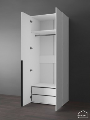 Шкаф Linnea MHR-2-3 2050х800х510 (Белый-М 11.1.2) в Агрызе - agryz.ok-mebel.com | фото 6