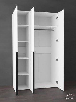 Шкаф Linnea MHR-3-1 2050х1200х510 (Белый-М 11.1.2) в Агрызе - agryz.ok-mebel.com | фото 4