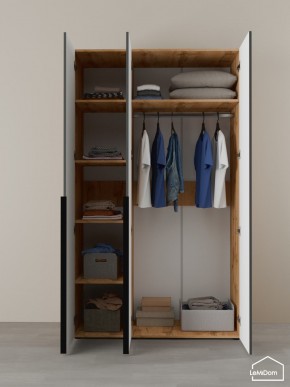 Шкаф Linnea MHR-3-1 2050х1200х510 (ДВ-М 11.1.25) в Агрызе - agryz.ok-mebel.com | фото 4