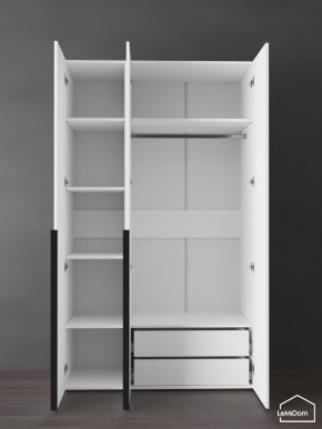 Шкаф Linnea MHR-3-2 2050х1200х510 (Белый-М 11.1.2) в Агрызе - agryz.ok-mebel.com | фото 5
