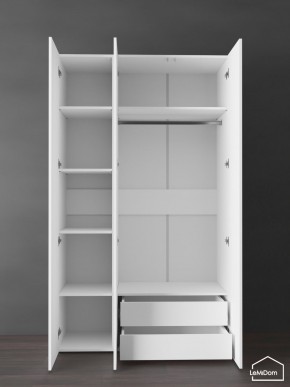 Шкаф Linnea MHR-3PO-2 2050х1200х510 (Белый-М 11.1.2) в Агрызе - agryz.ok-mebel.com | фото 5
