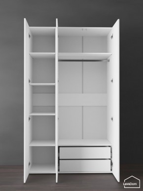Шкаф Linnea MHR-3PO-2 2050х1200х510 (Белый-М 11.1.2) в Агрызе - agryz.ok-mebel.com | фото 6