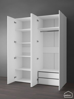 Шкаф Linnea MHR-4PO-2 2050х1600х510 (Белый-М 11.1.2) в Агрызе - agryz.ok-mebel.com | фото 5
