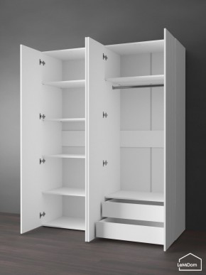 Шкаф Linnea MHR-4PO-2 2050х1600х510 (Белый-М 11.1.2) в Агрызе - agryz.ok-mebel.com | фото 6