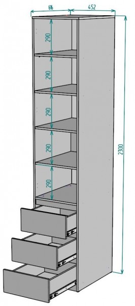 Шкаф Мальта H161 в Агрызе - agryz.ok-mebel.com | фото 2