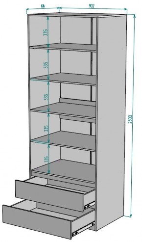 Шкаф Мальта H187 в Агрызе - agryz.ok-mebel.com | фото 2