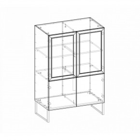 Шкаф низкий (2 стеклодвери) Марсель в Агрызе - agryz.ok-mebel.com | фото 8