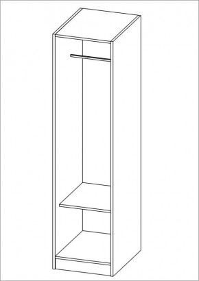 Шкаф ОРИОН однодверный, цвет белый в Агрызе - agryz.ok-mebel.com | фото 2