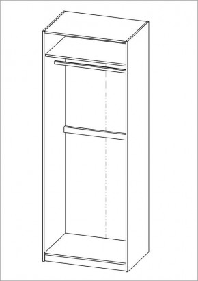Шкаф ПЕГАС двухдверный, цвет Дуб Венге в Агрызе - agryz.ok-mebel.com | фото 3