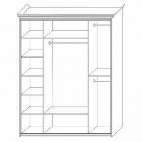 Шкаф распашной четырехдверный с зеркалами Неаполь в Агрызе - agryz.ok-mebel.com | фото 8