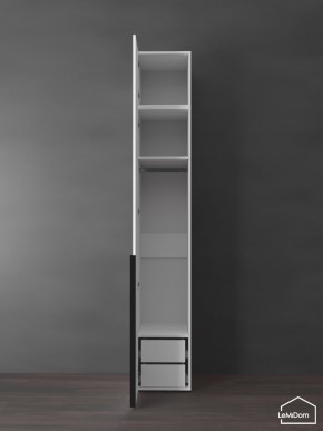 Шкаф с антресолью Linnea MHR-1A-3 2450х400х510 (Белый-М 11.1.2) в Агрызе - agryz.ok-mebel.com | фото 5