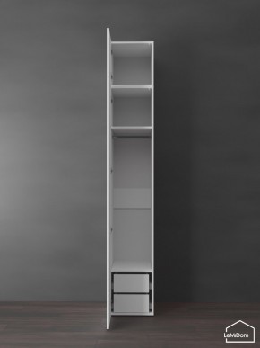 Шкаф с антресолью Linnea MHR-1POA-3 2450х400х510 (Белый-М 11.1.1) в Агрызе - agryz.ok-mebel.com | фото 5