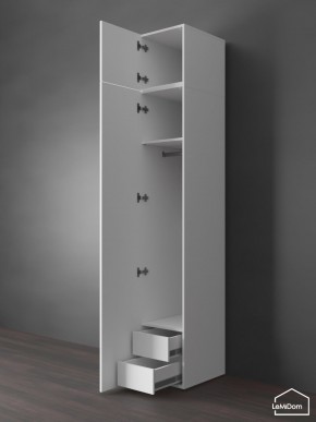 Шкаф с антресолью Linnea MHR-1POA-3 2450х400х510 (Белый-М 11.1.1) в Агрызе - agryz.ok-mebel.com | фото 6