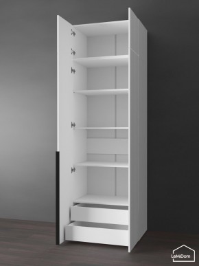 Шкаф с антресолью Linnea MHR-2A-4 2450х800х510 (Белый-М 11.1.2) в Агрызе - agryz.ok-mebel.com | фото 5
